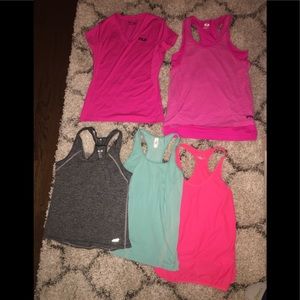 Women’s lot workout shirts